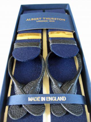 Albert Thurston wool braces: now in gold, red, green, navy, and wine