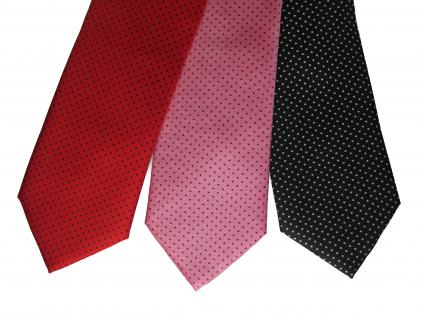 Silk ties with pin dots now in stock