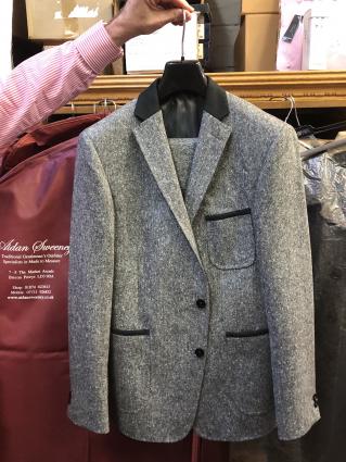 Holland & Sherry Donegal tweed suit ready for collection