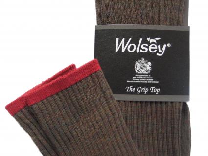 Wolsey Grip Top knee length socks with the famous red top are popular for Christmas