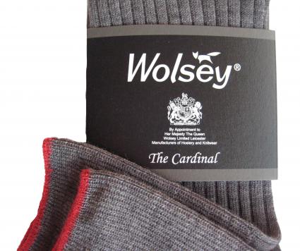 Cardinal socks available online, by phone, or at Aidan Sweeney's shop in Brecon