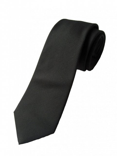 Black neck tie for funerals and Masons