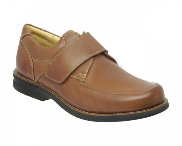 Anatomic Gel men's Tapajos brown leather shoe with velcro fastening