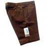 Dark brown corduroy trousers for men