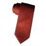 Small Paisley pattern red silk tie