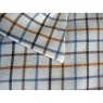Tattersall check shirt medium check pattern in greens and browns