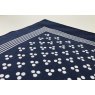 large spotted handkerchief blue with white spots