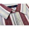 Red/wine striped Somax nightshirt with button plaquet