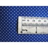 Silk handkerchief royal blue white spots silk pocket square made in GB