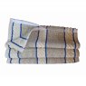 Poppered range towel blue stripes
