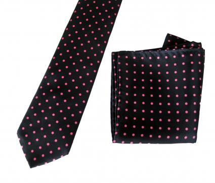 Silk handkerchiefs (pocket squares) and silk ties available as matching sets