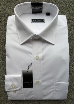 Peter England long-sleeved white shirt - smart and practical