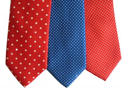 Silk ties - new spots and pin-dots