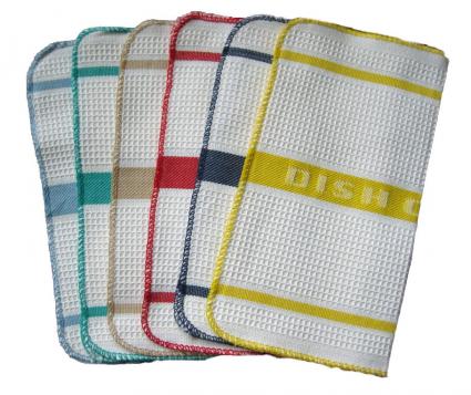 Cotton dishcloths and linen dishcloths