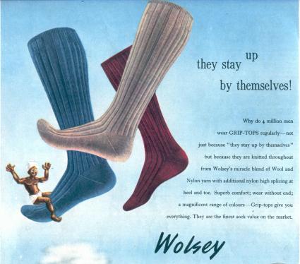 Wolsey Grip Top socks with the red top: 