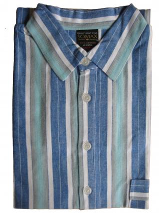 Somax traditional men's flannelette nightshirts now available in Small and XX Large