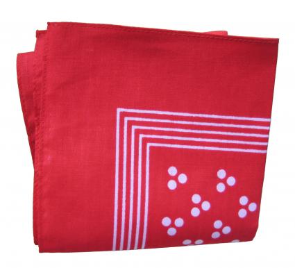 Red and white spotted handkerchief