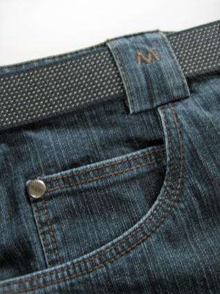 Meyer dark blue stretch denim jeans - now  available to buy online 