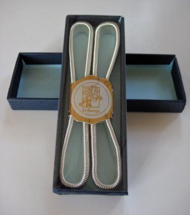 Silver armbands worn by Peter Jones on Dragons' Den and by David Beckham