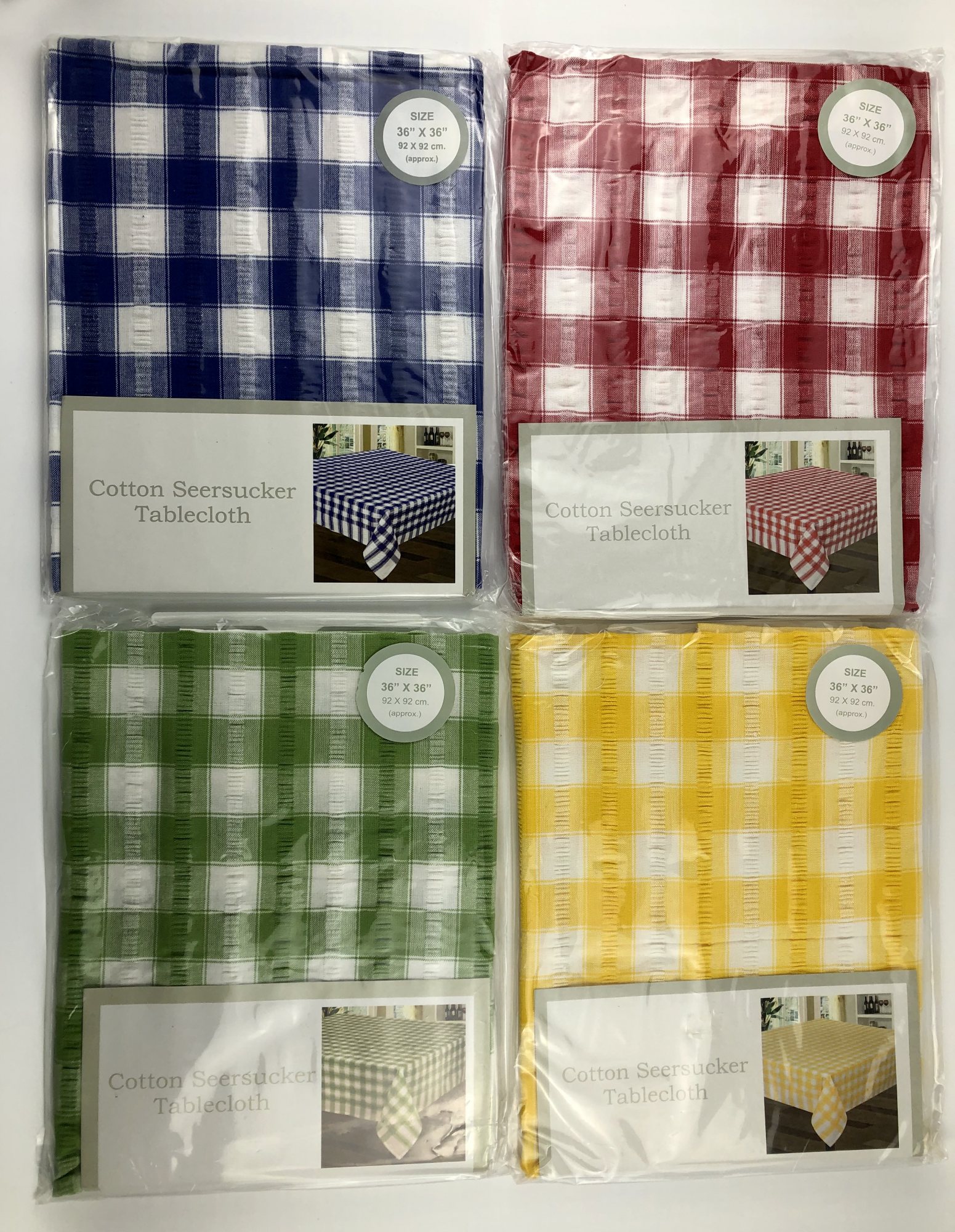 Seersucker tablecloths square cotton seersucker tablecloths 36 ins