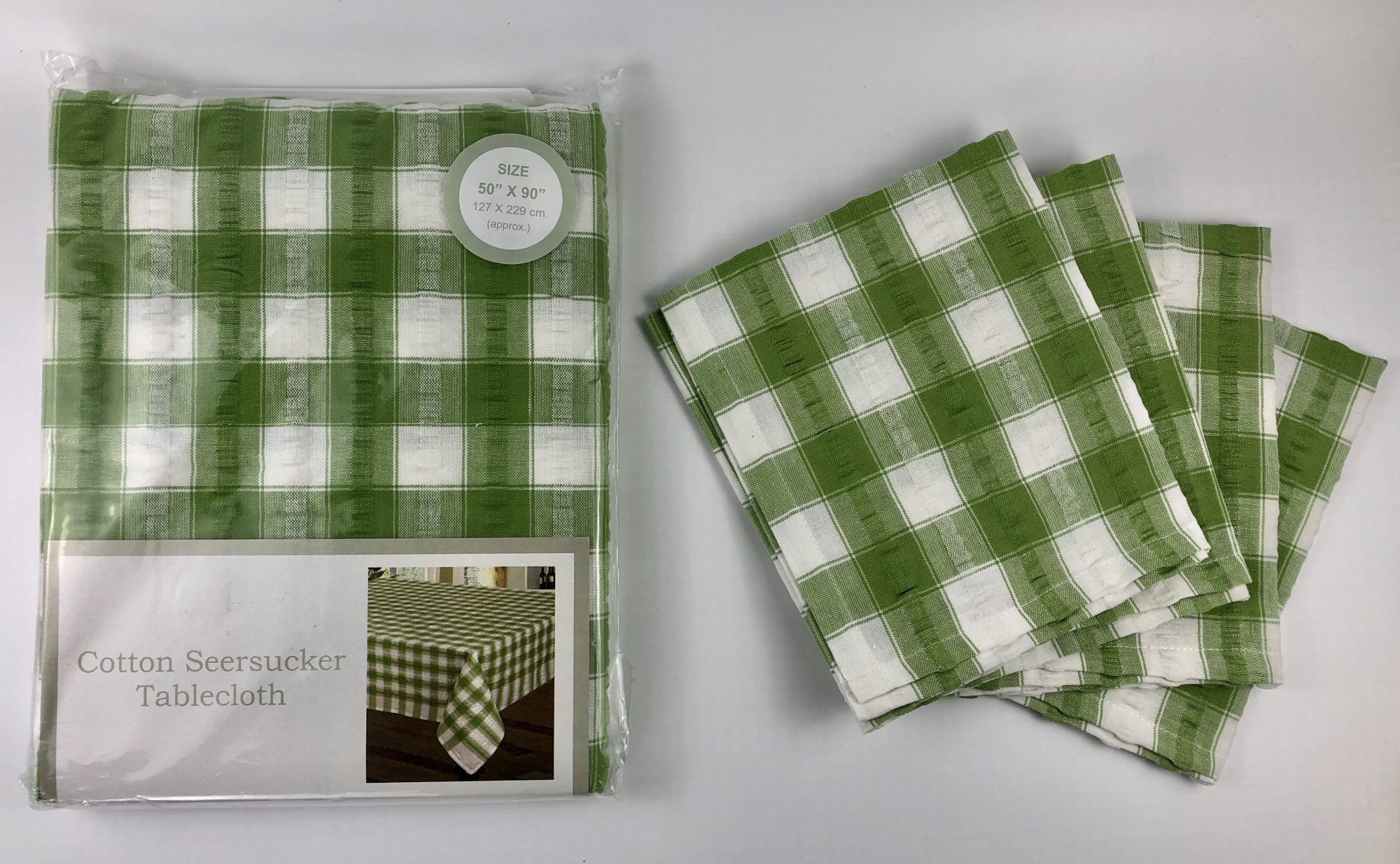 Seersucker tablecloths rectangular cotton tablecloths check patter