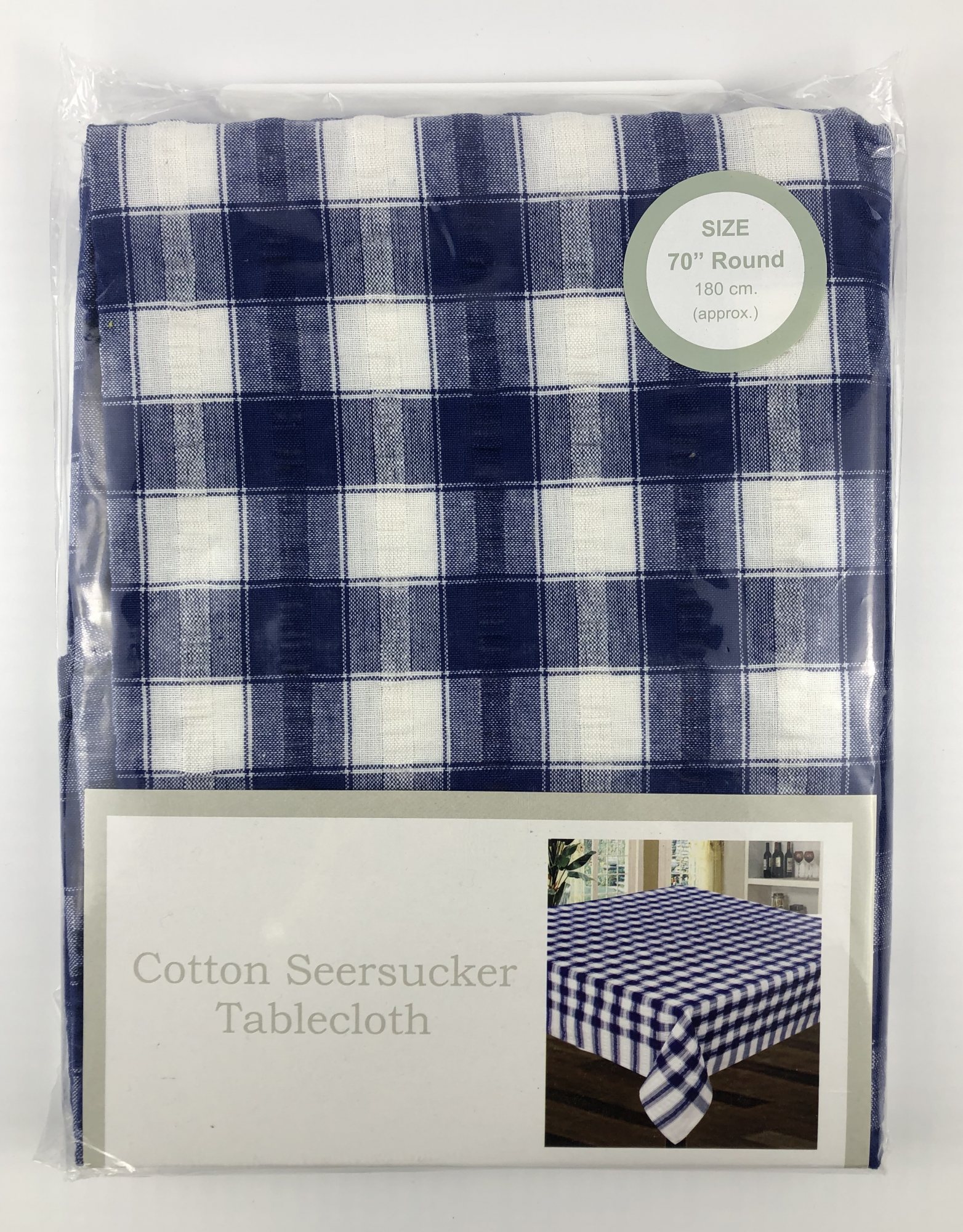 Seersucker tablecloths round cotton seersucker tablecloths 70 ins di