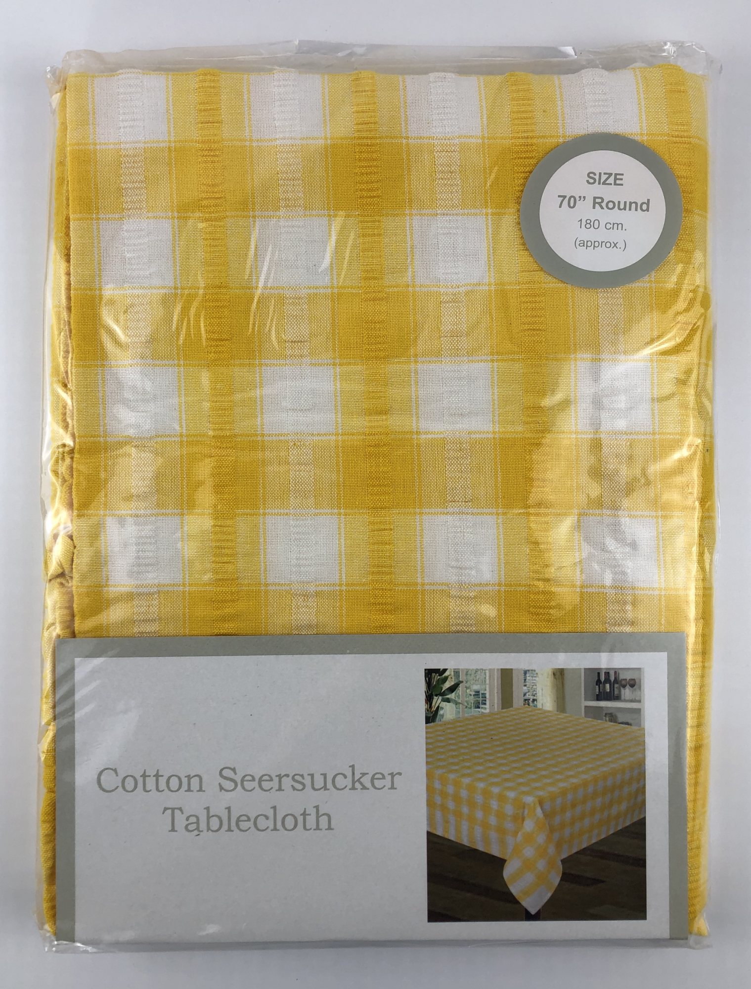 Seersucker tablecloths round cotton seersucker tablecloths 70 ins di