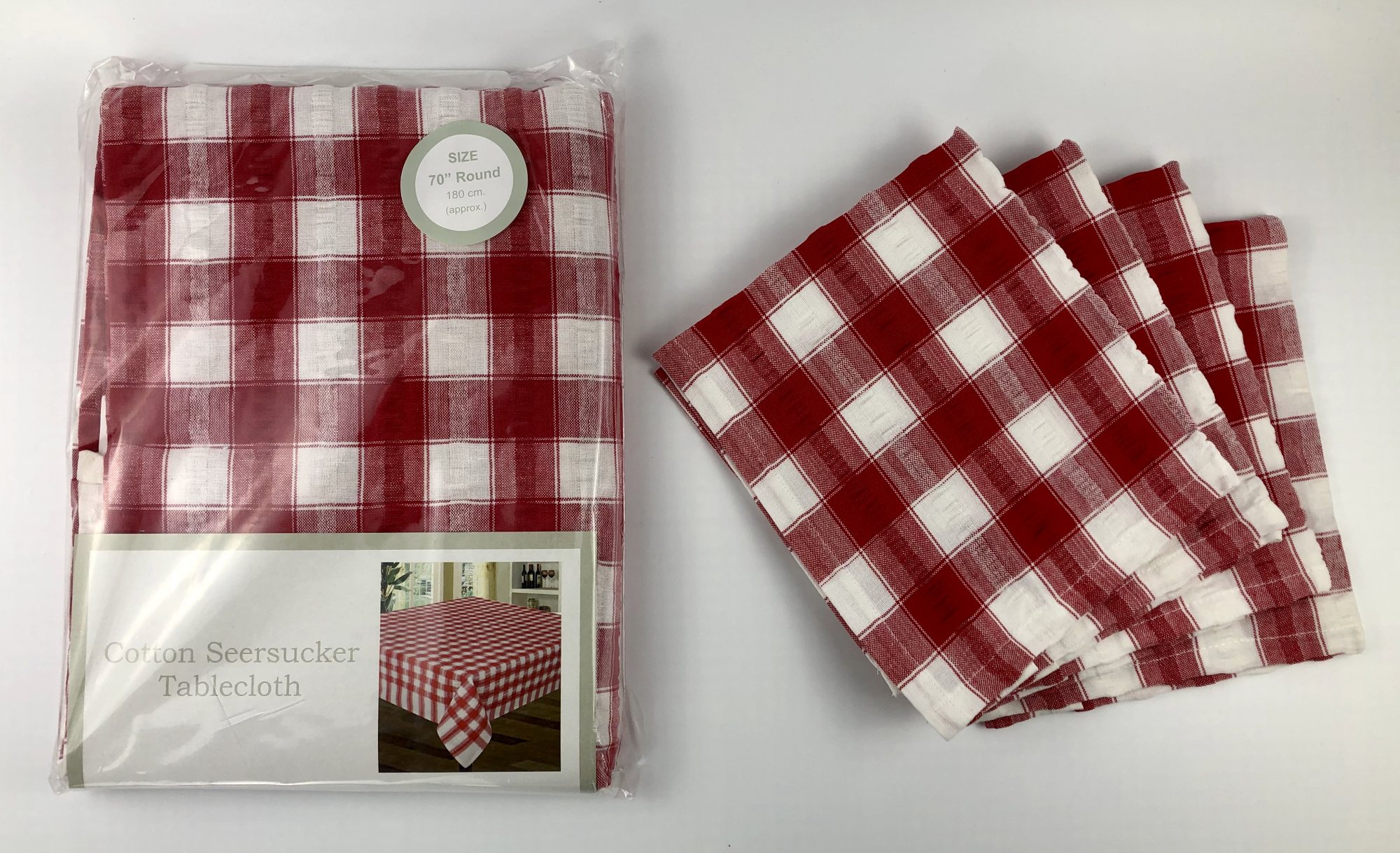 Seersucker tablecloths round cotton seersucker tablecloths 70 ins di