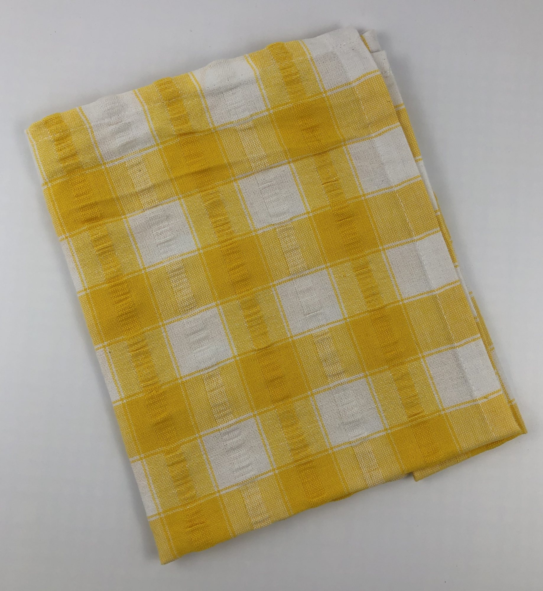 Seersucker napkins blue green yellow check napkins napkins and tab