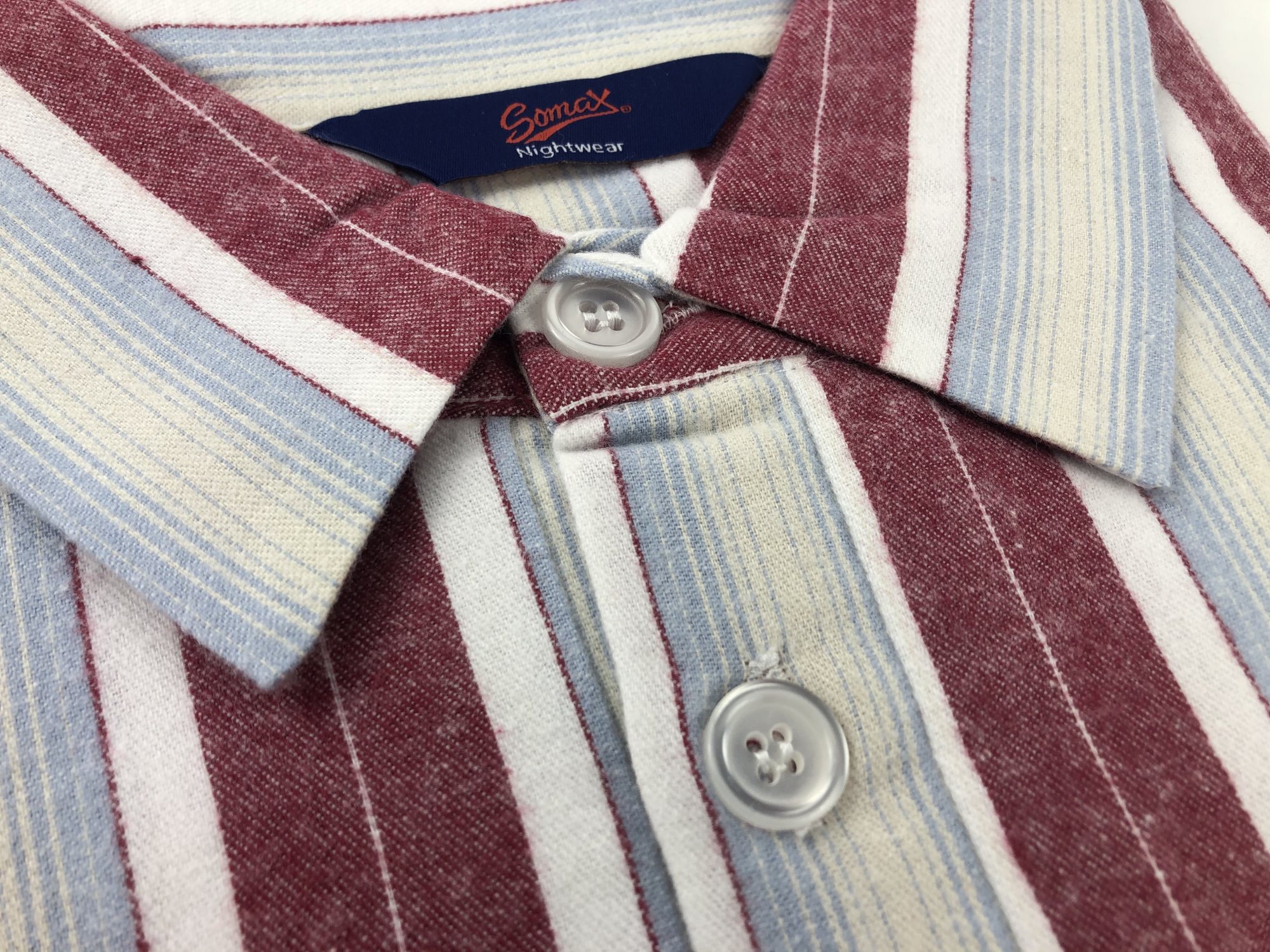 Men's nightshirt | Somax flannelette nightshirt | traditional striped ...