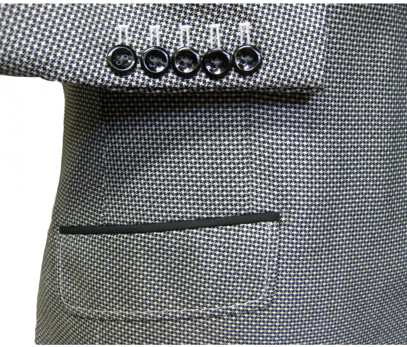 Black and white tweed jacket tweed jacket with velvet collar Aidan Sweeney