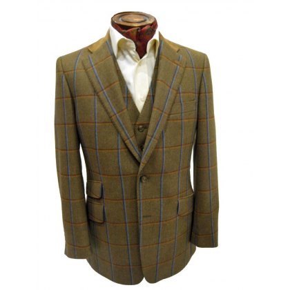 Country tweed sports jacket and waistcoat