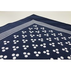 Blue spotted handkerchief 22 inches square