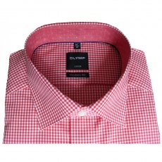 Olymp Luxor shirt: small red check