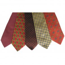 Silk ties with attractive patterns