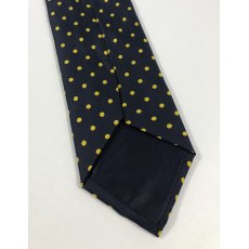 Silk tie: black with golden yellow spots