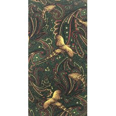 Silk tie: green pheasant design