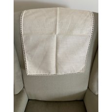 Linen/cotton chair back (antimacassar) Linen/cotton chair back (antimacassar)
