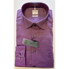 Olymp purple patterned long sleeved shirt Olymp purple patterned long sleeved shirt