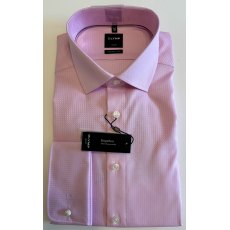 Olymp pink self-patterned shirt Olymp pink self-patterned shirt