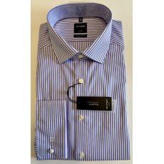 Olymp Luxor blue and white striped shirt Olymp Luxor blue and white striped shirt