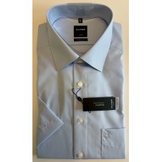 Olymp Luxor short sleeved blue shirt Olymp Luxor short sleeved blue shirt