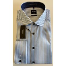 Olymp Luxor striped blue shirt Olymp Luxor striped blue shirt