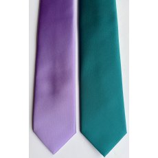 Lilac tie & turquoise tie 7.5cm blade Lilac tie & turquoise tie 7.5cm blade