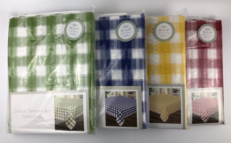 Seersucker tablecloths - rectangular