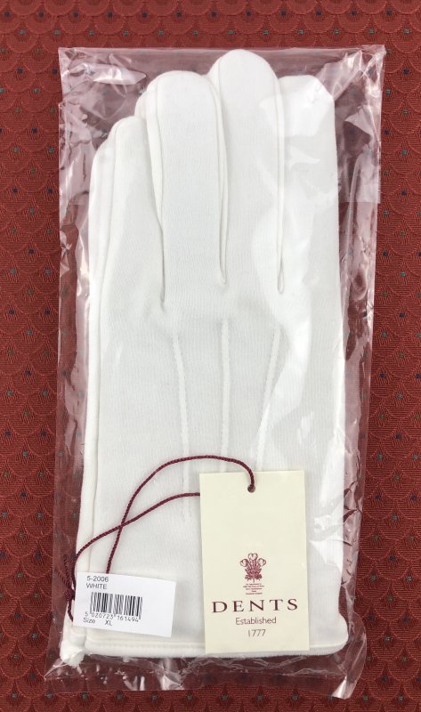 Dents white cotton gloves for formal wear