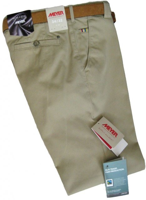 Meyer men's chinos sand Roma comfort fit