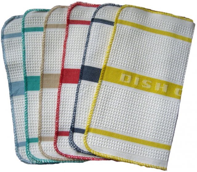 100% cotton waffle weave absorbent dishcloths