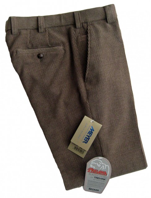 Meyer wool cords in taupe - smart and comfortable