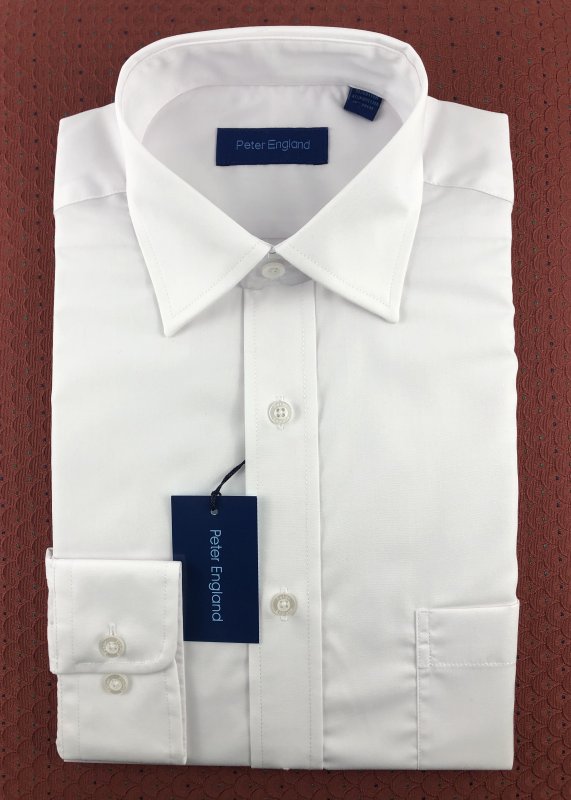 Peter England non-iron white shirt long sleeved